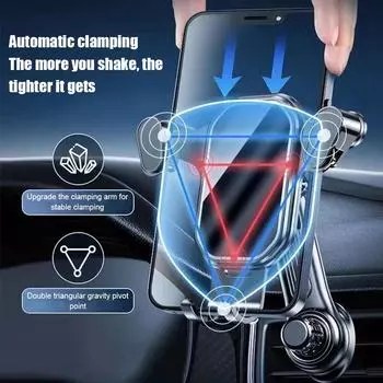 Mobile Phone Car Holder Car Air Outlet Navigation Universal Fixed Holder New Gravity Mobile Phone Holder For 4-7in Mobile P F3U0
