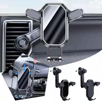 Автомобильный держатель для мобильного телефона, автомобильный воздуховод, навигация, универсальный фиксированный держатель, новый гравитационный держатель для мобильного телефона 4-7 дюймов P N2U0