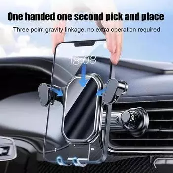 Mobile Phone Car Holder Car Air Outlet Navigation Universal Fixed Holder New Gravity Mobile Phone Holder For 4-7in Mobile P Q7Z4
