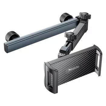 Mobile Phone Car Rear Seat Mobile Phone Holder Foldable And Left Holder Aluminum Alloy Tablet Design Clamp Computer Arm Rig H8L7 чёрный