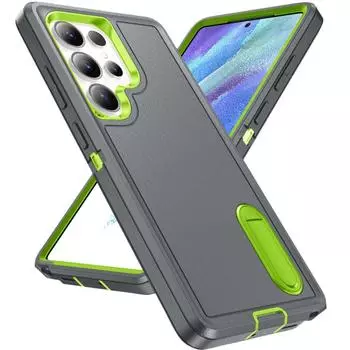 Mobile Phone Funda Armor Case for Samsung Galaxy S25 Ultra S24 Plus S23 FE S22 A56 A16 A36 5G A15 A54 A14 A53 A13 A04S Stand Bag for Galaxy S25 чёрный