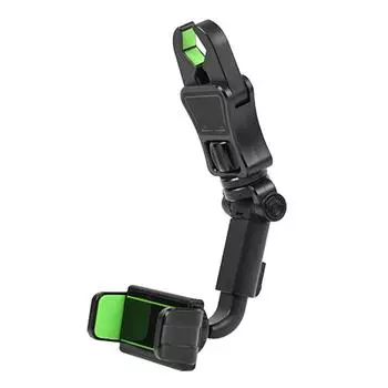 Mobile Phone Holder For Car Rearview Mirror 360 Rotating Cell Phone Rack Universal Auto Rearview Mirror Seat Hanging Clip Bracke CN