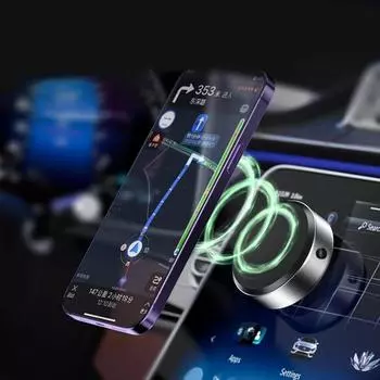 Mobile Phone Holder Magnetic Vacuum Adsorption Car Bracket 360° Rotation Magnetic Car Phone Holder Car Interior Accessories CHINA