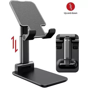 Mobile Phone Stand Desktop Lazy Bedside Universal Universal Support Stand Foldable and Hoisting Multi Function Telescopic Adjust белый