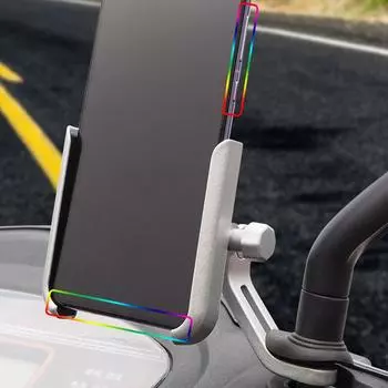 Mobile Phone Stand For Electric Vehicle Riding Aluminum Alloy Shock-proof All-metal Motorcycle Mobile Phone Navigation Stan J7G3 серебряный