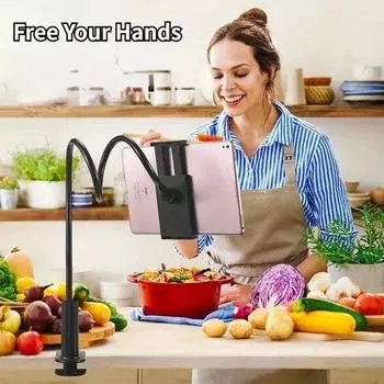 Mobile Phone Stand Lazy Bedside Ipad Tablet Holder Desktop Cantilever Support Bracket чёрный