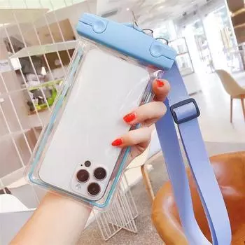 Mobile Phone Waterproof Bag Cute Glow-In-The-Dark Phone Bag Drifting Swimming Equipment Touchscreen Phone Case