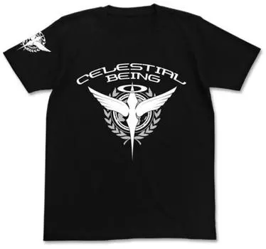 Mobile Suit Gundam 00 Celestial Being Black M size T-shirt чёрный