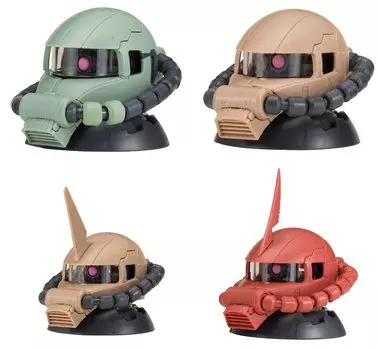 Mobile Suit Gundam EXCEED MODEL ZAKU HEAD 9 types set Gacha Gacha Capsule Toy (Zaku Head) [4 (Full Comp)]