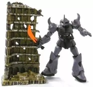 Mobile Suit Gundam GSIGHT Zeon Battle MS-07B Gouf [with structure (building debris)] Single item