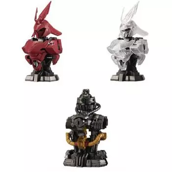 Mobile Suit Gundam MS Mechanical Bust 07 Sazabi All 3 Types Set Full Comp Gacha Gacha Capsule Toy MSN-04
