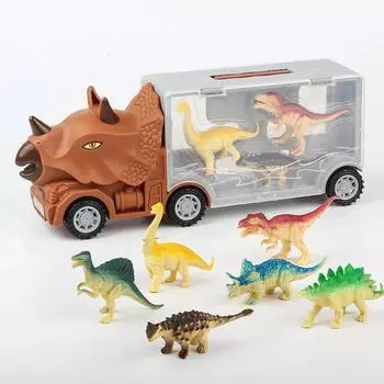 Mobile Vehicle Engineering Car Toy Police Car Children s Car Toy Kindergarten Brown-Small