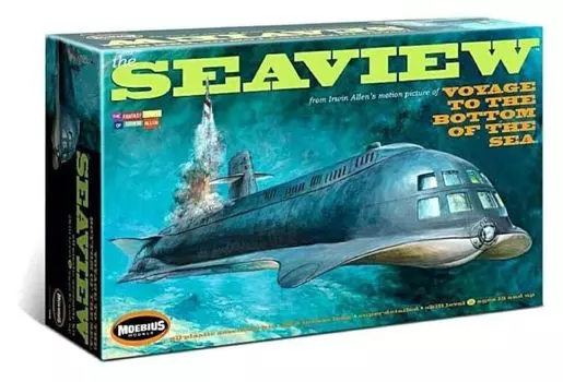 Модель Mobius Атомная Подводная Лодка Seaview Movie Version Пластиковая Модель 1/128 зелёный
