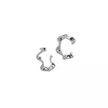 Mobius Sweet Cool Ear Clips Neutral Wind Ol Commuter Spiral Waves Неправильные ушные косточки Clips No Ear Piercings copper