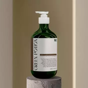 Mobout Green Potion Шампунь Houttuynia cordata, 3 упаковки, 1 л