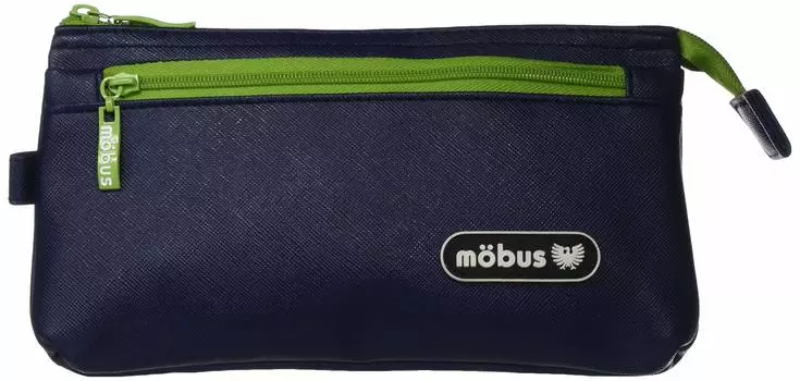 mobus Pen Case 4 Pockets Navy/Green MOG-4P-61