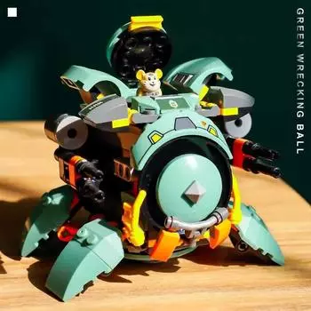 MOC 12 Change Hamster Pioneer Wrecking Ball Overwatch Игры Строительные блоки DIY Головоломки Игрушки для детей Образовательный подарок