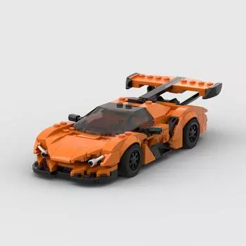 MOC-78010 299 шт. Apollo IE/EVO гоночный спортивный автомобиль автомобиль скорость чемпион гонщик строительные блоки кирпич креативные гаражные игрушки светло-серый