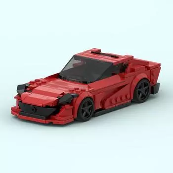 MOC 812-Speed 8-Stud Car Строительные блоки - Совместимые с Lego, Идеальный подарок для мальчиков