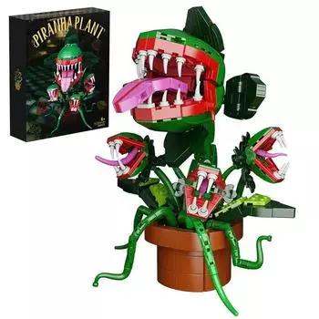 MOC Audrey II Chomper Man Eater Little Shop of Horror Flower Building Blocks Plants Bricks Model Toy For Children Kid Gifts