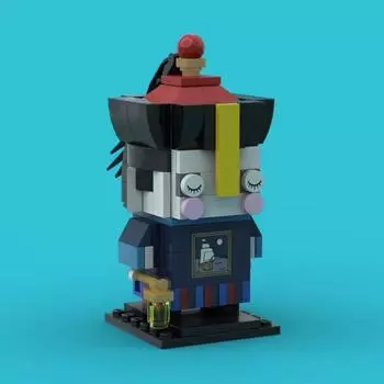 MOC Brickheadz Series Собранные строительные блоки Набор зомби Модель Игрушки