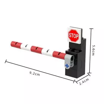 Moc Building Block Parts Package City Train Building Block Train Track Corridor Elevating Rod Pedestriving Crossing Kids Toy Gift