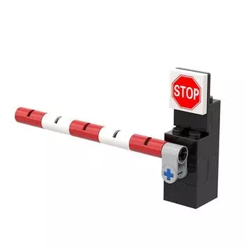 Moc Building Block Parts Package City Train Building Block Train Track Corridor Elevating Rod Pedestriving Crossing Kids Toy Gift