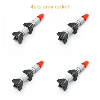MOC Building Blocks Rocket Launcher Missile Modelling Cannonball Decoration Modification Technical Parts Compatible with legoeds
