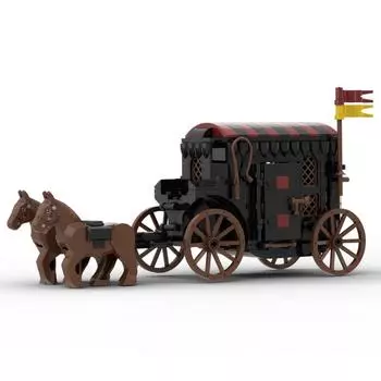 Moc Creative Expert Строительные блоки Средневековая модель Карета Рыцаря Льва Кирпичики Сделай сам Сборка Конструкторы для детей Подарки PDF Guide by Email