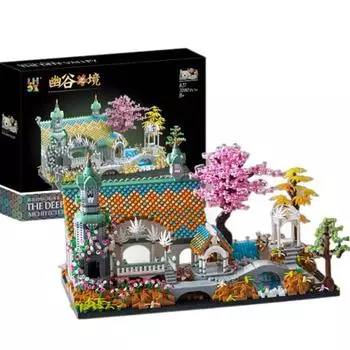 MOC Creative Street View Micro Diamond Block Значки Movie Lorded Rings Building Blocks Кирпич Rivendell Castle Street View Toys