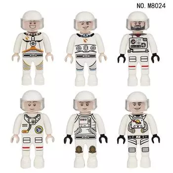 MOC Космонавт Персонаж Строительный Блок Игрушки