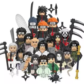 MOC Креативные Аниме Мультфильм Кирпичики Куклы Совместимая Модель Мини Образовательный Пазл Сборные Фигурки Экшн Строительные Блоки Игрушки