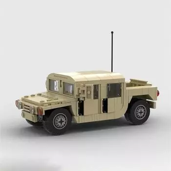 MOC Military Technical SWAT Car Vehicle Model Building Blocks Toys For Children Boys Christmas Gifts Toy Car PDF Guide by Email
