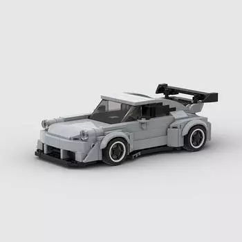 Moc RWB Wide Speed Champions Racer Cars City Sports Vehicle Building Blocks Creative Garage Toys Рождественский подарок