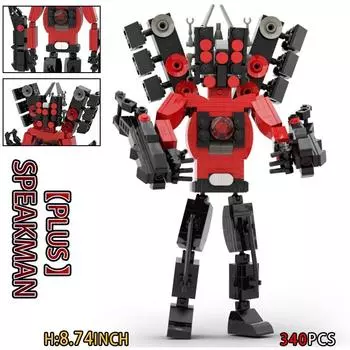 Moc Skibidi Туалет Фигурки Модель Блоки Titan Оператор Спикерман Строительные Игрушки Украшения Для Вечеринки Хэллоуин Подарки для Мальчиков