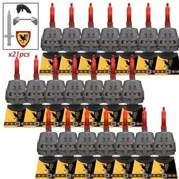 MOC Средневековье Рыцари Солдаты Крестоносцы Римские Спартанские Воины Фигурки Экшн Строительные Блоки Кирпичики детские Игрушки подарки