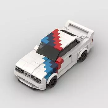 MOC Технический M3 E30 455 шт. гоночный спортивный автомобиль Автомобиль Скорость Чемпион Гонщик Строительные блоки Кирпич Креативные гаражные игрушки для мальчиков