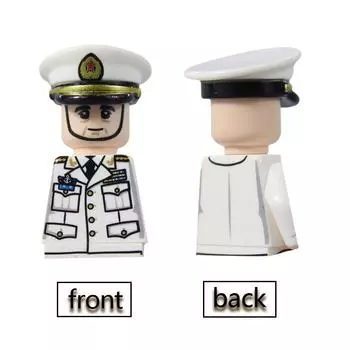 MOC Военные Солдаты Офицеры Фигурки Строительные Блоки Камуфляж Пилоты Самолет Корабль Аксессуары Шлемы Детские Игрушки