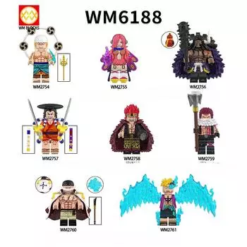 MOC WM6188 Аниме Фигурки Кирпичи 1 шт. собранные совместимые строительные блоки игрушки для детей подарок друзьям