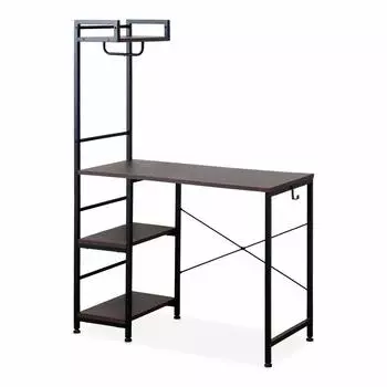 moca company Alpaca desk hanger with rack space saving black brown