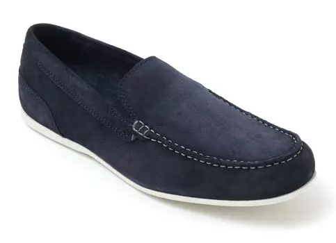 Moccasins Grant Venetian Navy Suede cm W [Rockport] Men s 24.5