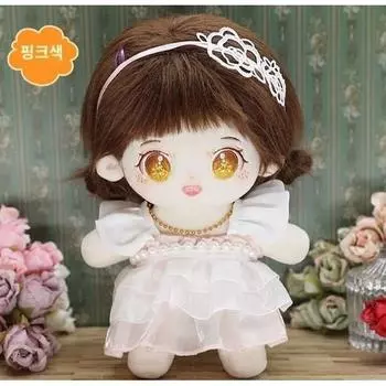 Mochadoll 20см хлопковая кукольная одежда платье принцессы, розовое