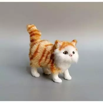 Mochadoll из натурального меха, кукла-кошка, аксессуары для домашнего животного, настоящие домашние животные, аксессуары для интерьера, украшение для кафе, 8, популярные игрушки для корейских детей