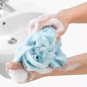 Мочалка для спины Мочалки Сетка Банное полотенце для рук Грязевая перчатка Отшелушивание Растирание спины Чистка Цветы для ванны жёлтый