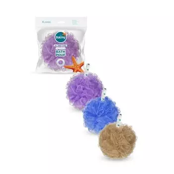 Мочалка для ванной комнаты Xl, 3 шт.