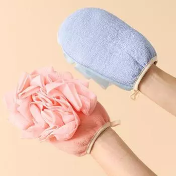 Мочалка для ванны с высоким водопоглощением, быстрое пенообразование, удаление омертвевшей кожи, отшелушивающее полотенце, принадлежности для ванной комнаты зелёный