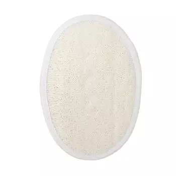 Мочалка из люфы, отшелушивающая, очищающая, мягкая, для купания, губка-скруббер с резинкой для лица и тела