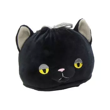 Mochi Neko Mochi Mochi Drawstring Bag Black M