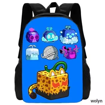 Mochila мультфильм школьные сумки для мальчиков девочек, аниме игры B-Blox фрукты детский рюкзак для школы, школьный рюкзак для ученика