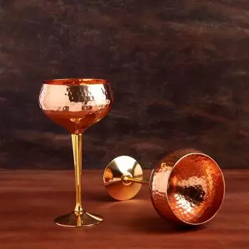 Mocktail Bevrage Barware Home Decor Wine Glass Bar Accessories & for Anniversary & Weddgin Gift (Combo Pack of 2)